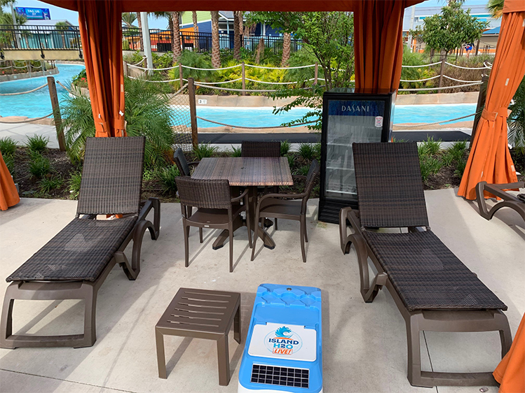 Florida Water Park Cabanas Island H2O Live! Cabana Rentals